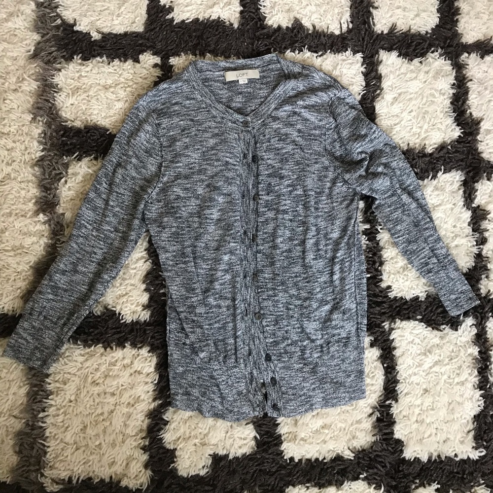Gray cardigan